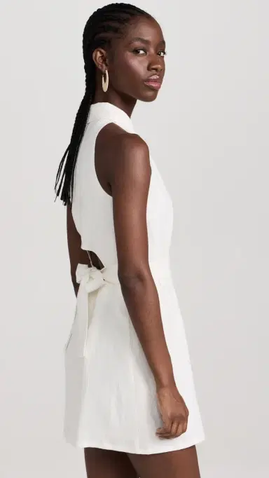 HEVRON Domino Mini Dress White | Thumbnail 4 HEVRON Domino Mini Dress White | Thumbnail 4