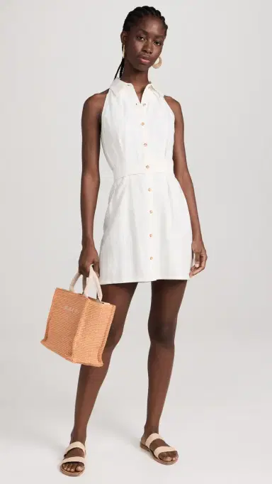 HEVRON Domino Mini Dress White | Thumbnail 5 HEVRON Domino Mini Dress White | Thumbnail 5