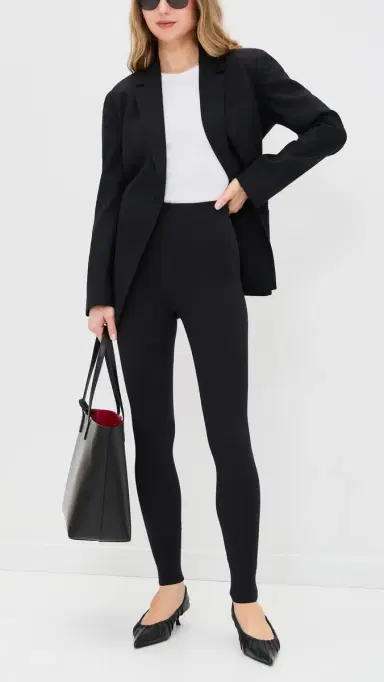 Commando Cotton Leggings Black | Thumbnail 5 Commando Cotton Leggings Black | Thumbnail 5