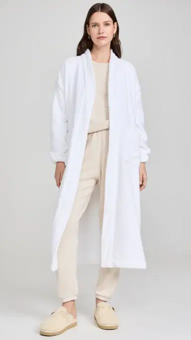 Lunya Spa Terry Robe Sincere White M | Thumbnail 5 Lunya Spa Terry Robe Sincere White M | Thumbnail 5