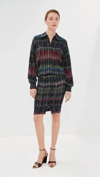 Missoni Midi Sweater Dress Multicolor Tones | Thumbnail 2 Missoni Midi Sweater Dress Multicolor Tones | Thumbnail 2