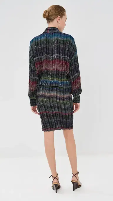 Missoni Midi Sweater Dress Multicolor Tones | Thumbnail 3 Missoni Midi Sweater Dress Multicolor Tones | Thumbnail 3