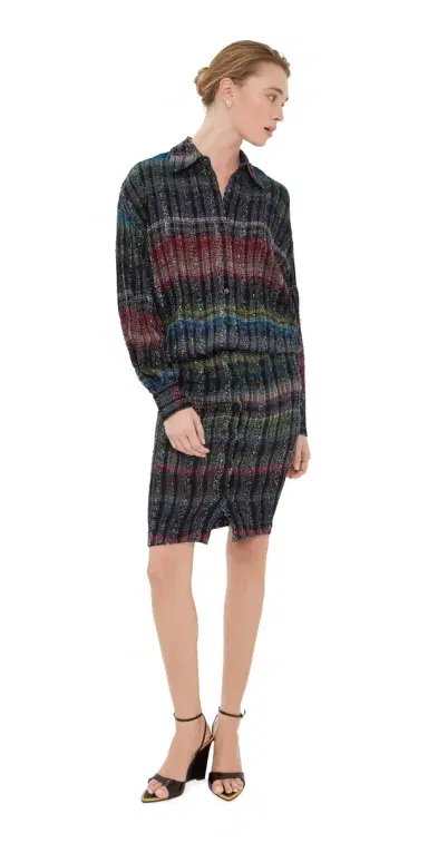 Missoni Midi Sweater Dress Multicolor Tones | Thumbnail 1 Missoni Midi Sweater Dress Multicolor Tones | Thumbnail 1
