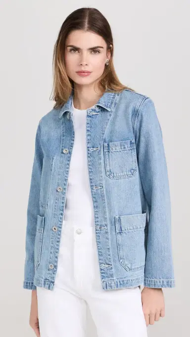 Alex Mill Britt Work Jacket in Denim Vintage Wash | Thumbnail 2 Alex Mill Britt Work Jacket in Denim Vintage Wash | Thumbnail 2