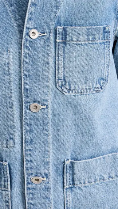 Alex Mill Britt Work Jacket in Denim Vintage Wash | Thumbnail 6 Alex Mill Britt Work Jacket in Denim Vintage Wash | Thumbnail 6