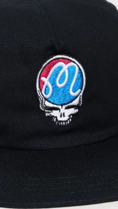 Malbon x Grateful Dead Stealie Snapback Cap Rainy Day One Size | Thumbnail 4 Malbon x Grateful Dead Stealie Snapback Cap Rainy Day One Size | Thumbnail 4