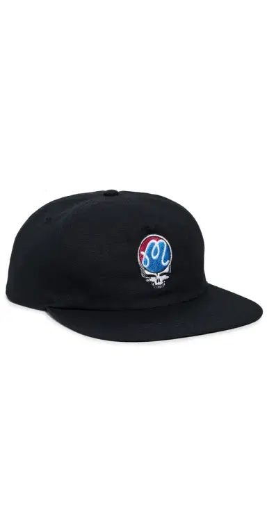 Malbon x Grateful Dead Stealie Snapback Cap Rainy Day One Size | Thumbnail 1 Malbon x Grateful Dead Stealie Snapback Cap Rainy Day One Size | Thumbnail 1