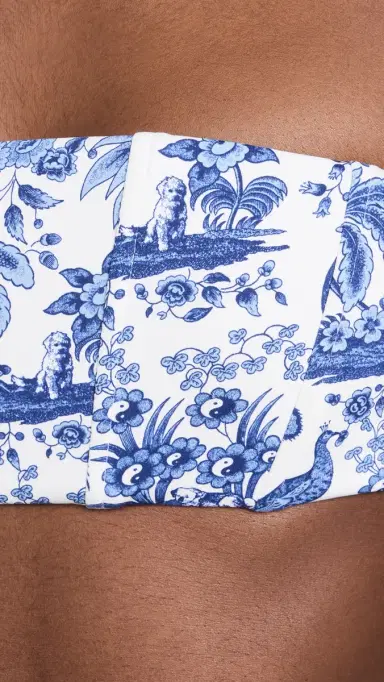 Staud Mala Bikini Top Blue Toile M | Thumbnail 6 Staud Mala Bikini Top Blue Toile M | Thumbnail 6