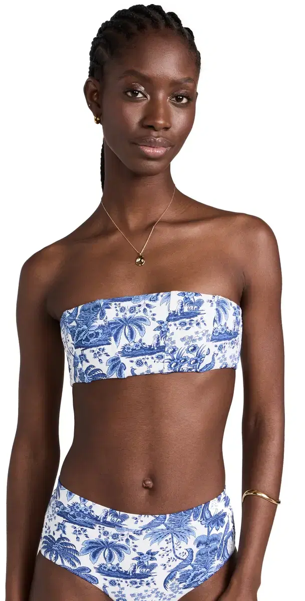 ala Bikini Top Blue Toile ala Bikini Top Blue Toile
