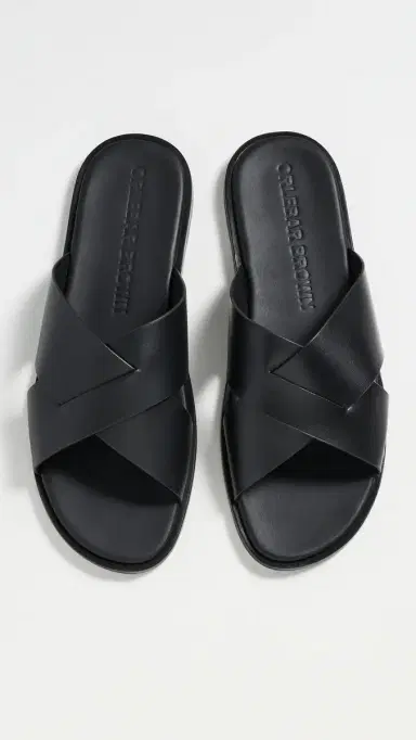 Orlebar Brown Muro Leather Sandals Black 9 | Thumbnail 2 Orlebar Brown Muro Leather Sandals Black 9 | Thumbnail 2