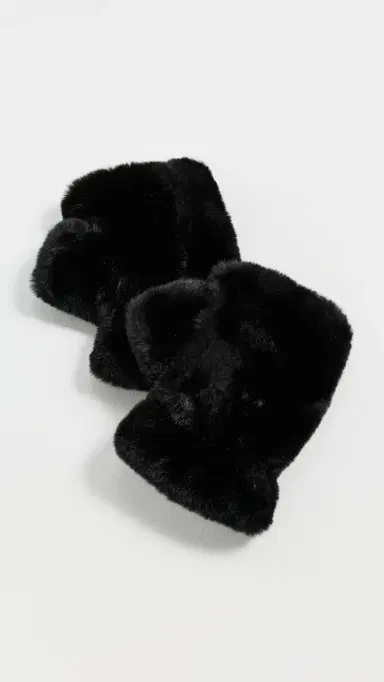 Apparis Ariel Faux Fur Fingerless Gloves Noir | Thumbnail 2 Apparis Ariel Faux Fur Fingerless Gloves Noir | Thumbnail 2