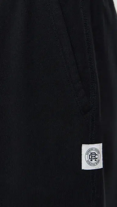 REIGNING CHAMP Mid-Weight Terry Cuffed Relaxed Sweatpants Black | Thumbnail 6 REIGNING CHAMP Mid-Weight Terry Cuffed Relaxed Sweatpants Black | Thumbnail 6