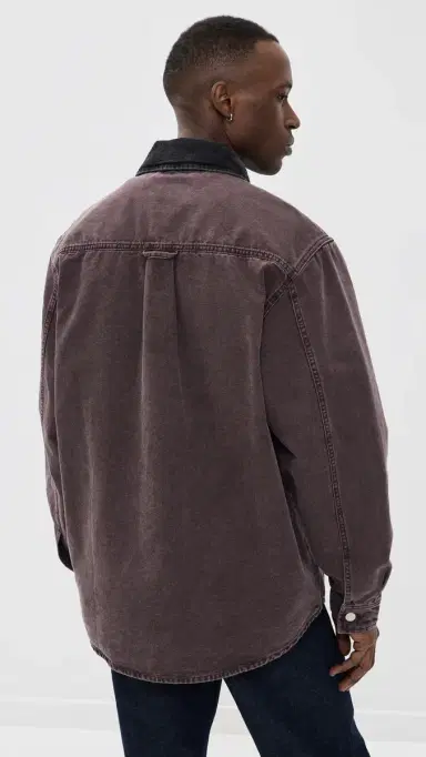 Carhartt WIP Mitch hirt Jacket Palisander/Black | Thumbnail 3 Carhartt WIP Mitch hirt Jacket Palisander/Black | Thumbnail 3