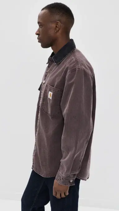 Carhartt WIP Mitch hirt Jacket Palisander/Black | Thumbnail 4 Carhartt WIP Mitch hirt Jacket Palisander/Black | Thumbnail 4