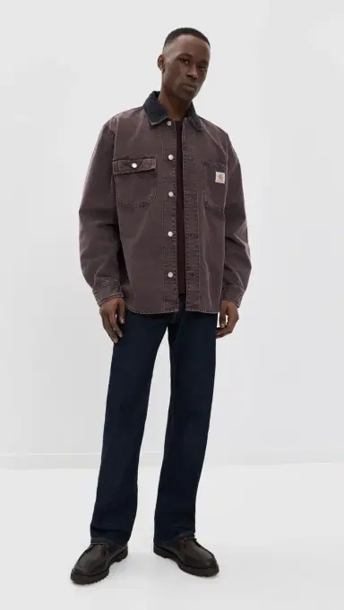 Carhartt WIP Mitch hirt Jacket Palisander/Black | Thumbnail 5 Carhartt WIP Mitch hirt Jacket Palisander/Black | Thumbnail 5