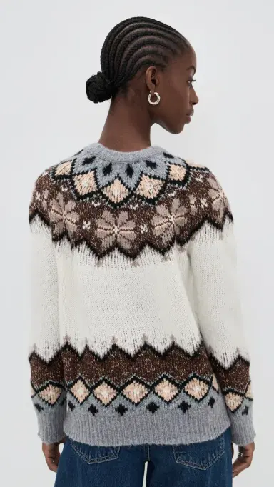 Lingua Franca Clara Crewneck Cream ulti | Thumbnail 3 Lingua Franca Clara Crewneck Cream ulti | Thumbnail 3