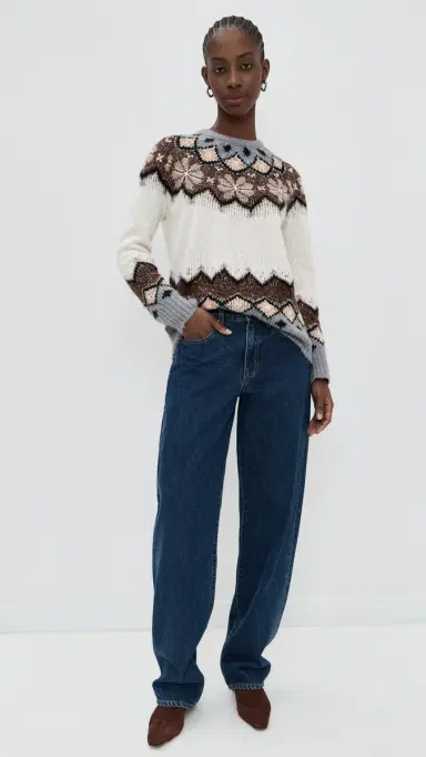 Lingua Franca Clara Crewneck Cream ulti | Thumbnail 5 Lingua Franca Clara Crewneck Cream ulti | Thumbnail 5