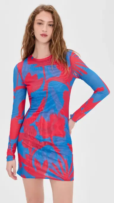 Eywasouls Malibu Scarlet Mini esh Dress Radiant Flora | Thumbnail 2 Eywasouls Malibu Scarlet Mini esh Dress Radiant Flora | Thumbnail 2