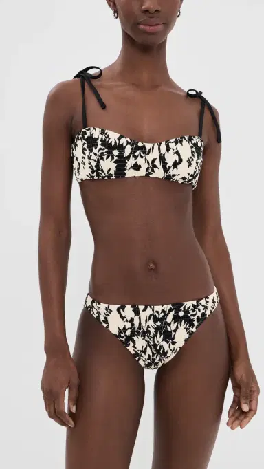 TANYA TAYLOR Valencia Bikini Bottoms Black multi M | Thumbnail 4 TANYA TAYLOR Valencia Bikini Bottoms Black multi M | Thumbnail 4