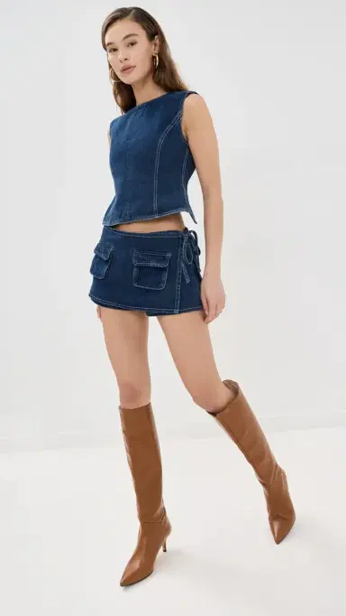Lioness Countryside Skort Blue Denim | Thumbnail 5 Lioness Countryside Skort Blue Denim | Thumbnail 5