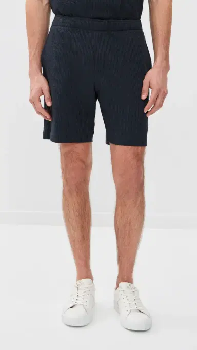 Vince Seersucker Knit Shorts 7 Coastal | Thumbnail 2 Vince Seersucker Knit Shorts 7 Coastal | Thumbnail 2