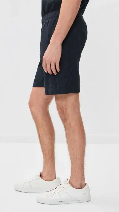 Vince Seersucker Knit Shorts 7 Coastal | Thumbnail 4 Vince Seersucker Knit Shorts 7 Coastal | Thumbnail 4