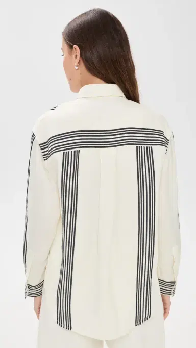 Madewell The Easy Shirt Bold Placement tripe Black | Thumbnail 3 Madewell The Easy Shirt Bold Placement tripe Black | Thumbnail 3