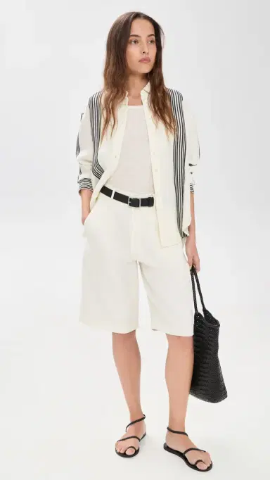Madewell The Easy Shirt Bold Placement tripe Black | Thumbnail 5 Madewell The Easy Shirt Bold Placement tripe Black | Thumbnail 5
