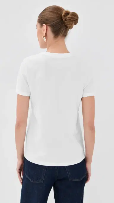 Balmain Vintage Print Rugular T-Shirt Blanc/Noir | Thumbnail 3 Balmain Vintage Print Rugular T-Shirt Blanc/Noir | Thumbnail 3