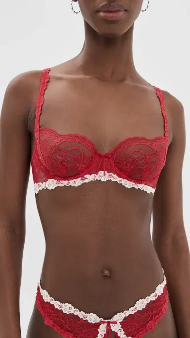 For Love & Lemons Fiona Lace Underwire Bra Red | Thumbnail 2 For Love & Lemons Fiona Lace Underwire Bra Red | Thumbnail 2