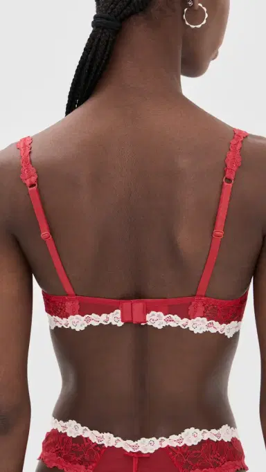 For Love & Lemons Fiona Lace Underwire Bra Red | Thumbnail 3 For Love & Lemons Fiona Lace Underwire Bra Red | Thumbnail 3