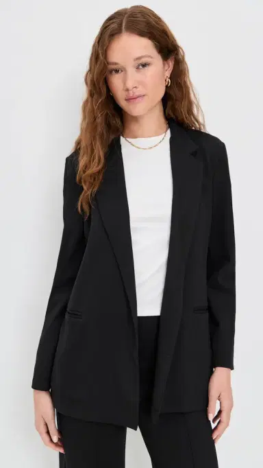 Ripley Rader Ponte Knit Oversized Blazer Black M | Thumbnail 2 Ripley Rader Ponte Knit Oversized Blazer Black M | Thumbnail 2
