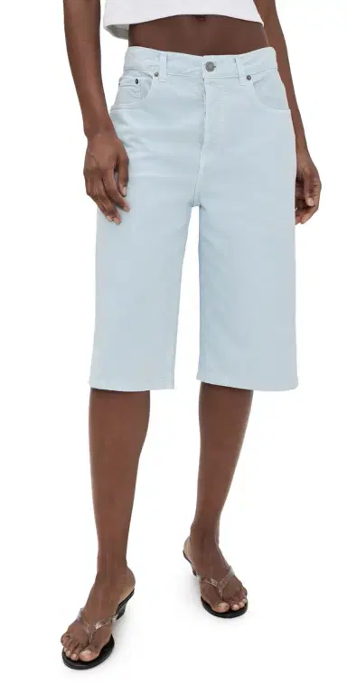 HAIKURE New Becky Twill 45 Shorts Sky | Thumbnail 1 HAIKURE New Becky Twill 45 Shorts Sky | Thumbnail 1