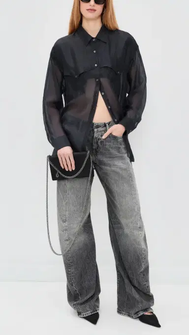 Stella McCartney Falabella Wallet Crossbody Bag Black One Size | Thumbnail 3 Stella McCartney Falabella Wallet Crossbody Bag Black One Size | Thumbnail 3
