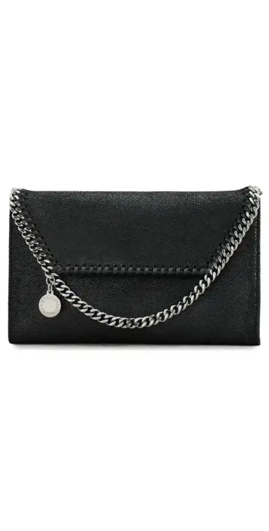 Stella McCartney Falabella Wallet Crossbody Bag Black One Size | Thumbnail 1 Stella McCartney Falabella Wallet Crossbody Bag Black One Size | Thumbnail 1
