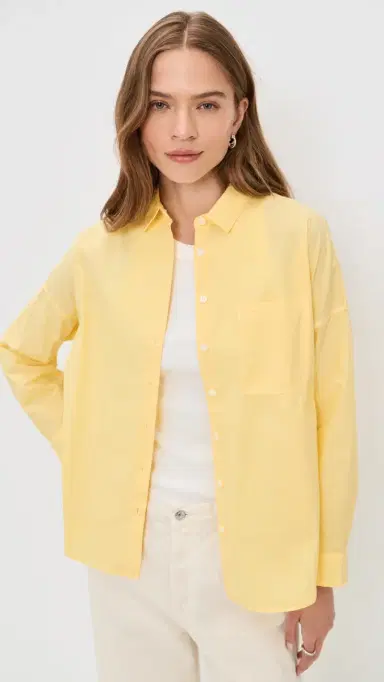 Alex Mill Jo Shirt In Cotton Poplin Double Cream | Thumbnail 2 Alex Mill Jo Shirt In Cotton Poplin Double Cream | Thumbnail 2