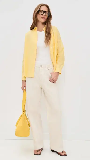 Alex Mill Jo Shirt In Cotton Poplin Double Cream | Thumbnail 5 Alex Mill Jo Shirt In Cotton Poplin Double Cream | Thumbnail 5
