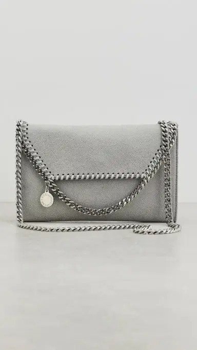 Stella McCartney Falabella Wallet Crossbody Bag Light Grey One Size | Thumbnail 2 Stella McCartney Falabella Wallet Crossbody Bag Light Grey One Size | Thumbnail 2
