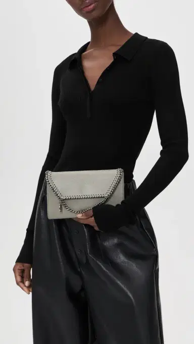 Stella McCartney Falabella Wallet Crossbody Bag Light Grey One Size | Thumbnail 3 Stella McCartney Falabella Wallet Crossbody Bag Light Grey One Size | Thumbnail 3