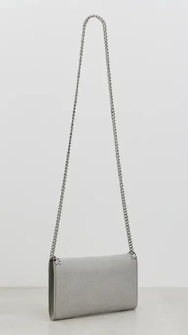 Stella McCartney Falabella Wallet Crossbody Bag Light Grey One Size | Thumbnail 4 Stella McCartney Falabella Wallet Crossbody Bag Light Grey One Size | Thumbnail 4