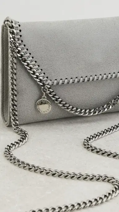 Stella McCartney Falabella Wallet Crossbody Bag Light Grey One Size | Thumbnail 5 Stella McCartney Falabella Wallet Crossbody Bag Light Grey One Size | Thumbnail 5
