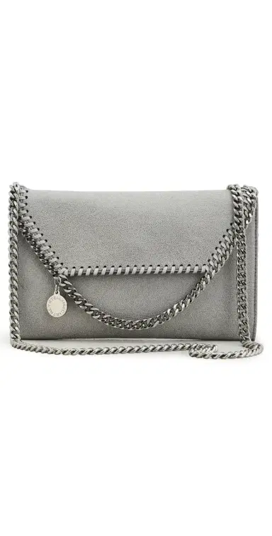 Stella McCartney Falabella Wallet Crossbody Bag Light Grey One Size | Thumbnail 1 Stella McCartney Falabella Wallet Crossbody Bag Light Grey One Size | Thumbnail 1