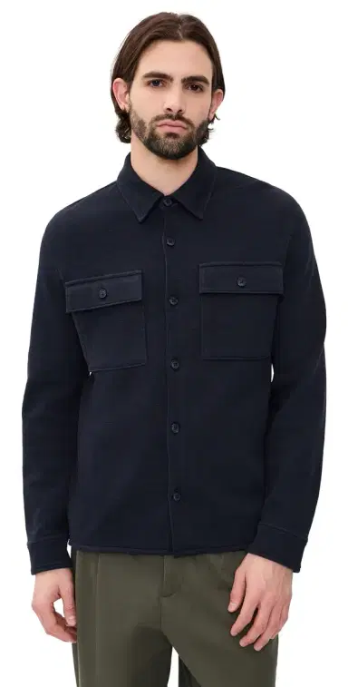 Vince Double lub Shirt Jacket Coastal | Thumbnail 1 Vince Double lub Shirt Jacket Coastal | Thumbnail 1