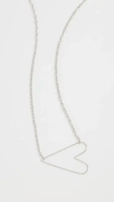 Zoë Chicco 14k White Gold Tiny Anchored Heart Necklace 14k White Gold One Size | Thumbnail 4 Zoë Chicco 14k White Gold Tiny Anchored Heart Necklace 14k White Gold One Size | Thumbnail 4