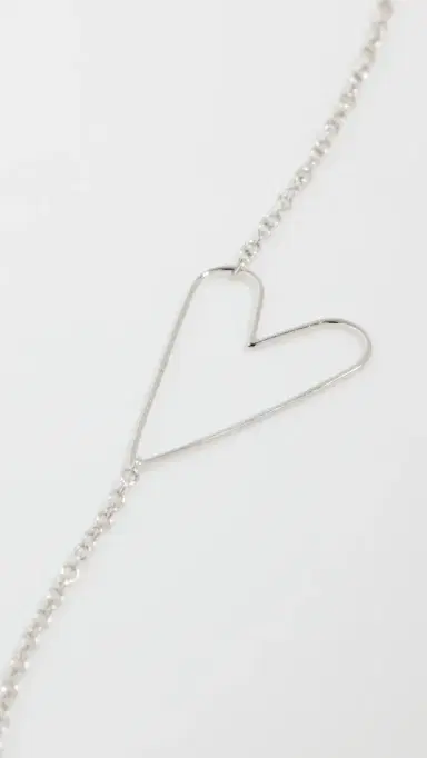 Zoë Chicco 14k White Gold Tiny Anchored Heart Necklace 14k White Gold One Size | Thumbnail 5 Zoë Chicco 14k White Gold Tiny Anchored Heart Necklace 14k White Gold One Size | Thumbnail 5