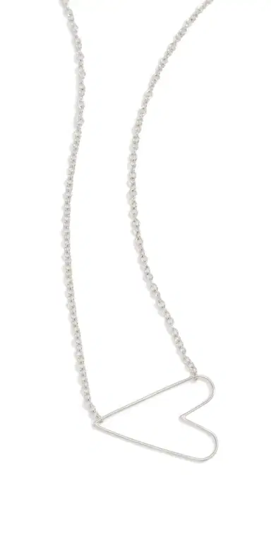 Zoë Chicco 14k White Gold Tiny Anchored Heart Necklace 14k White Gold One Size | Thumbnail 1 Zoë Chicco 14k White Gold Tiny Anchored Heart Necklace 14k White Gold One Size | Thumbnail 1