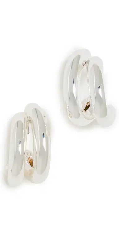Jenny Bird Florence Hoop Earrings High Polish Silver One Size | Thumbnail 1 Jenny Bird Florence Hoop Earrings High Polish Silver One Size | Thumbnail 1