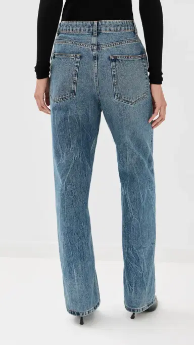 Róhe Baggy Fit Denim Jeans Mid Denim Blue | Thumbnail 3 Róhe Baggy Fit Denim Jeans Mid Denim Blue | Thumbnail 3