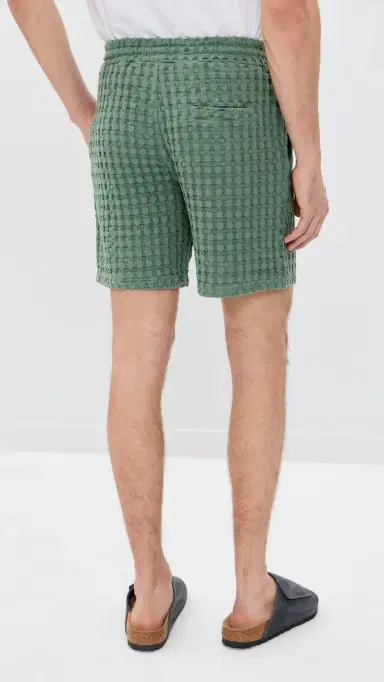 OAS Waffle Porto Shorts 7 Green | Thumbnail 3 OAS Waffle Porto Shorts 7 Green | Thumbnail 3