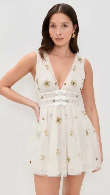 LoveShackFancy Lawton Dress Lunar Gold | Thumbnail 2 LoveShackFancy Lawton Dress Lunar Gold | Thumbnail 2